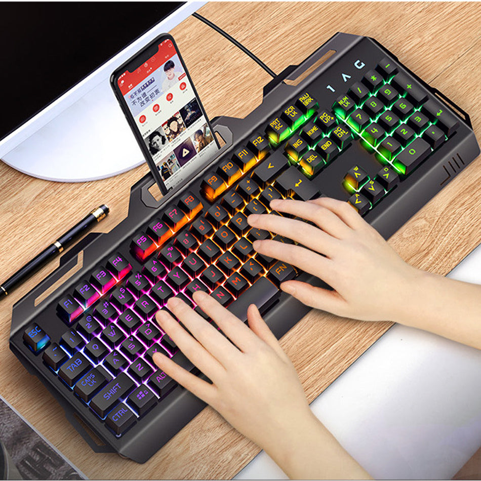 RGB Waterproof Wired Gaming Keyboard And Mouse