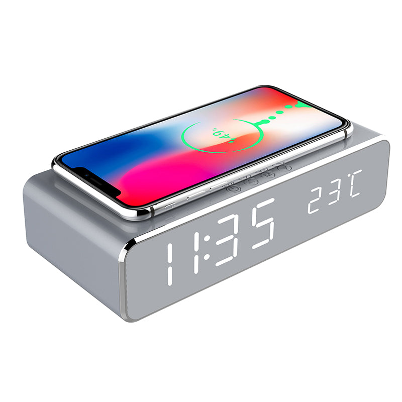 Pluggable Clock 2-in-1 Wireless Charger Clock